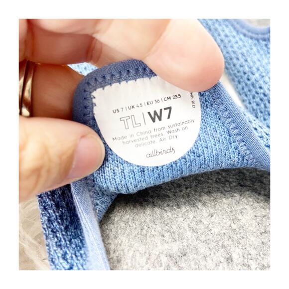 Allbirds Tree Loungers Blue Slip-On W7 Women’s Comfort Lightweight Knit - Picture 10 of 12